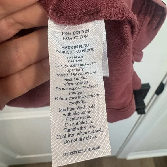 Faherty Men’s Sun Washed Polo Shirt Red Burgundy Short Sleeve Coastal Surf XL - Picture 5 of 9